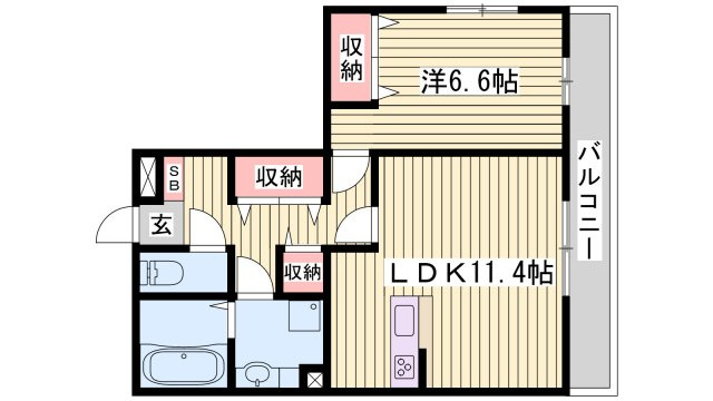 THE RESIDENCE 姫路神屋町の間取り