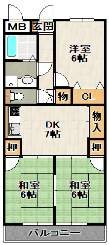 ヴィエント信和の間取り