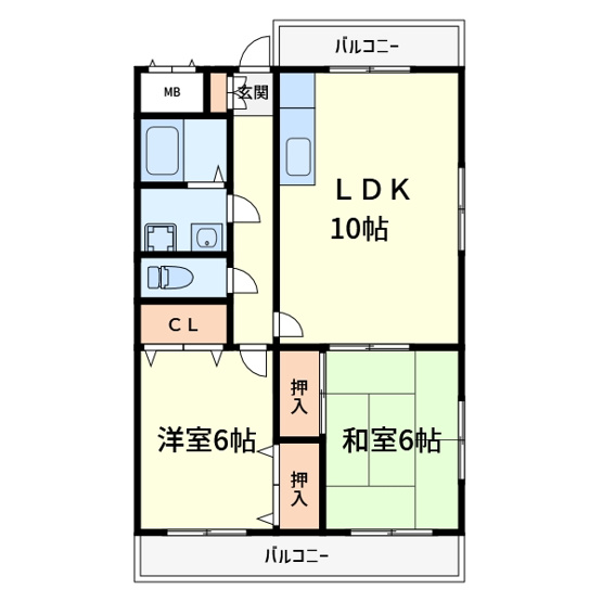 【間取り】 | ラ・カーサ高槻A棟