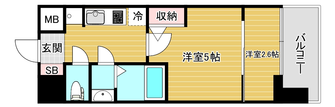 セレニテ難波グランデノールの間取り