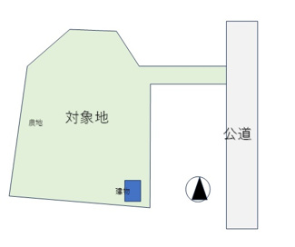 【土地図】 | 三木市吉川町有安　農地付、住宅用地