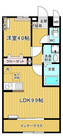 グリーンコートつくばの間取り