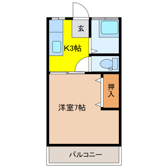 【間取り】 | コーポ中村Ⅰ