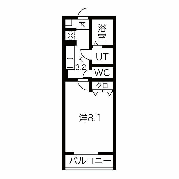 ソワサントセーズ下ノ橋の間取り