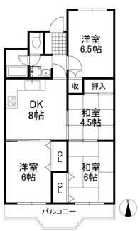 【間取り】 | 白川高層住宅5号棟