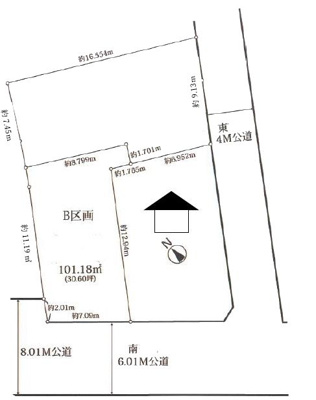 【区画図】 | 三鷹市井の頭2丁目　売地　全2区画