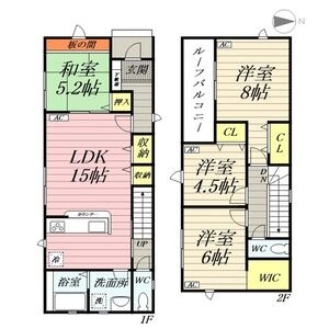 【間取り】 | リナージュ羽島市竹鼻町狐穴01