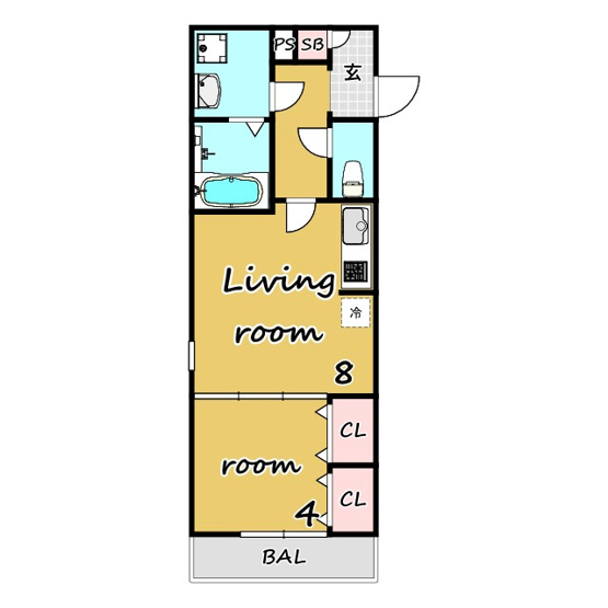 【間取り】 | ジーメゾン春日部上蛭田 | ★小型犬・猫2匹まで可★中型犬可★ネット無料★オートロック★