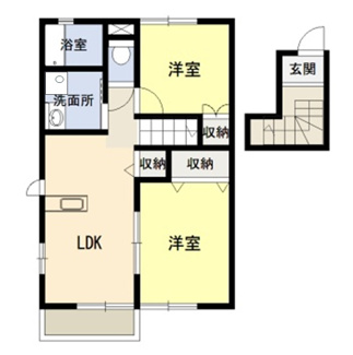 【間取り】 | グレースコートB棟