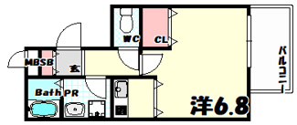 【間取り】 | プレサンス三宮花時計前