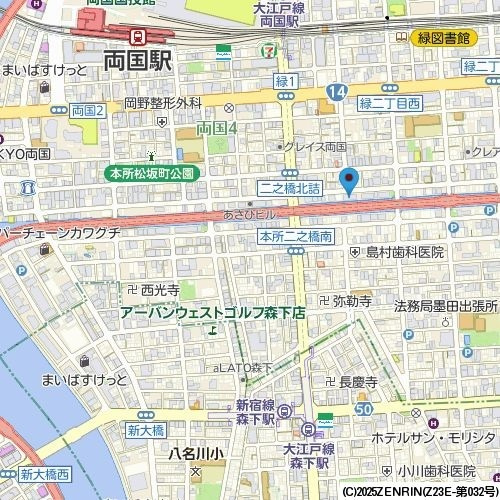 オーキッドレジデンス森下の地図