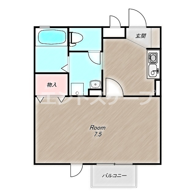 ジュネス山本　Ⅱの間取り|高崎、前橋エリアのお部屋探しはエンドスケープまで！お客様の理想お聞かせ下さい♪
