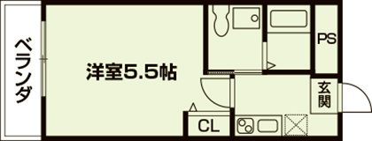 メゾン葵の間取り|代表的な間取りです。