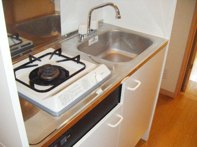 ポラリス市川のキッチン|1口コンロ付き！
