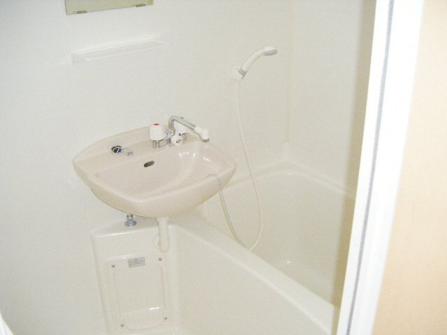 ポラリス市川の浴室|浴室に鏡付き！