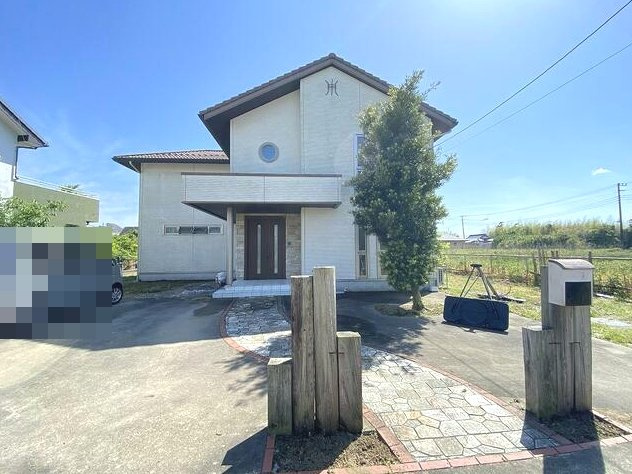 山武郡九十九里町粟生　中古戸建の外観|二世帯住宅６LDK 敷地約306坪 リビング約33帖 積水ハウス『シャーウッド』ワイドバルコニー