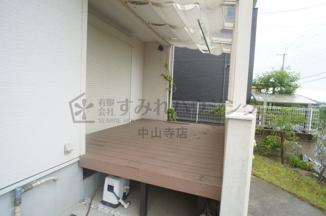 中筋山手７丁目戸建のバルコニー