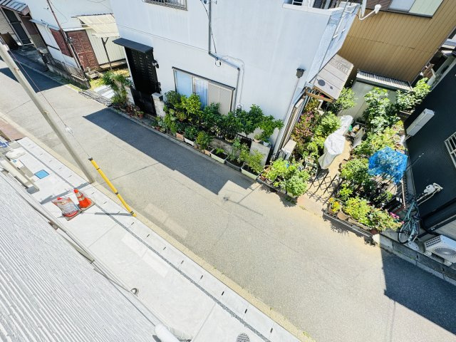 三郷市戸ヶ崎１丁目新築戸建【戸ヶ崎小学校：8分】の展望|バルコニーより道路側眺望