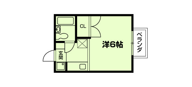 北大路ハイムB棟の間取り|代表的な間取りです。