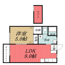 【間取り】 | サンコーポ千原台　B
