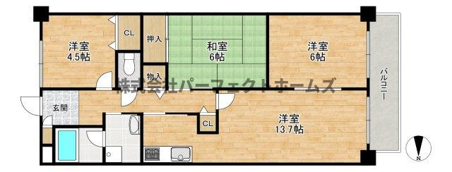 フロレスタ・ミオ山田池公園の間取り