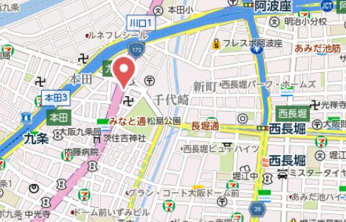 【地図】 | ファーストフィオーレ九条Ⅲ