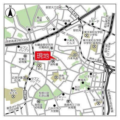 【地図】 | ユニハウス元麻布