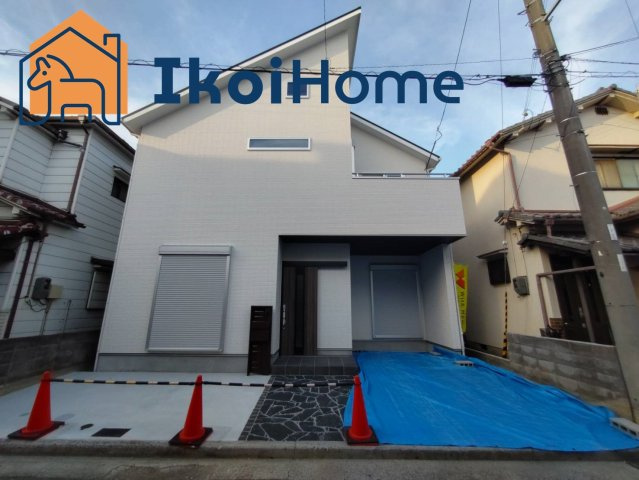 明石市大久保町八木　新築戸建　Ⅱ期の外観|ガス契約不要のオール電化住宅！地震保険もお得に♪耐震等級3級住宅！通勤に便利な２沿線利用可。