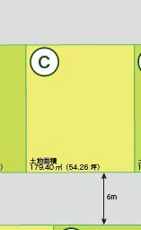 【区画図】 | 大館市観音堂分譲地・C区画