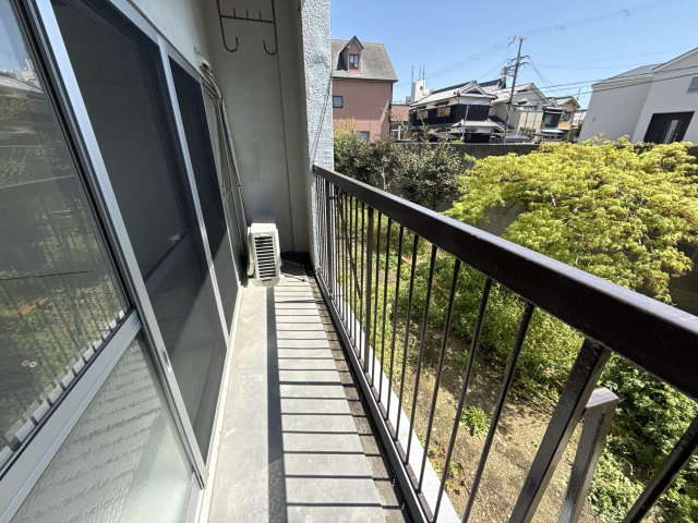 網干コーポのバルコニー