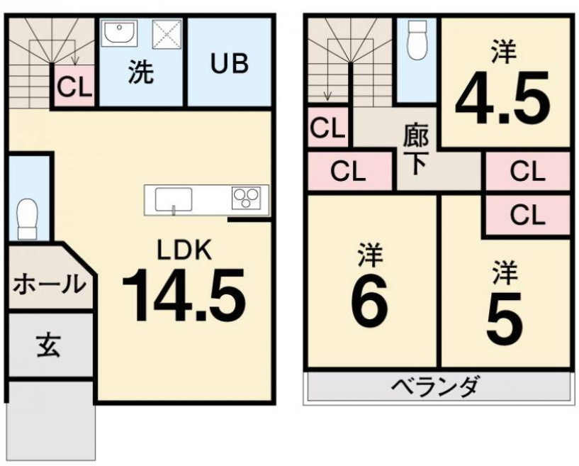 一ツ橋　6号地　新築戸建（全6区画）の間取り