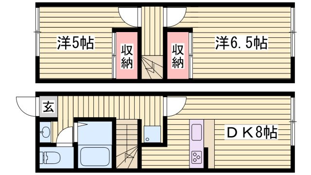 シャルマン砥堀の間取り