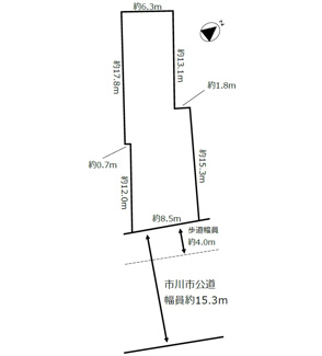 【土地図】 | 市川市南大野一丁目売地
