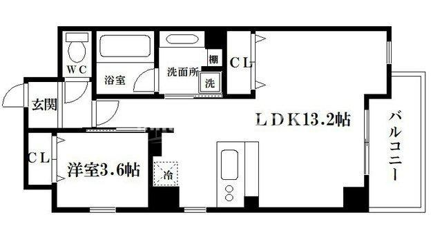 レクシア九条DUO（旧カリーナ・カリーノ九条）の間取り