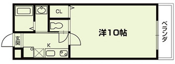 京洛マンションの間取り|代表的な間取りです