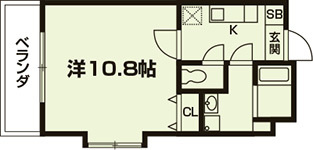 メゾン・ブレスの間取り|代表的な間取りです