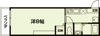 エントランスライフ同志社西の間取り|代表的な間取りです