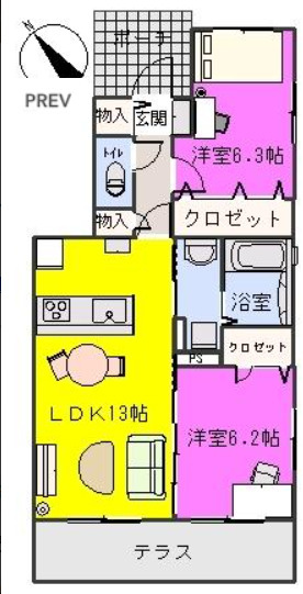 【間取り】 | プラザ社田