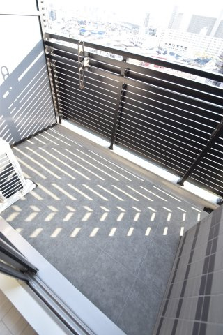 大阪市城東区新喜多２丁目の賃貸マンションのバルコニー