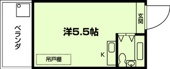 藤田ハイツの間取り|代表的な間取りです