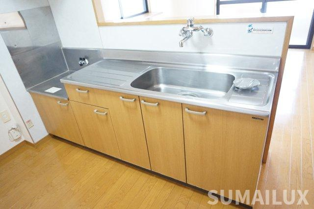熊本市東区戸島６丁目の賃貸マンションのキッチン