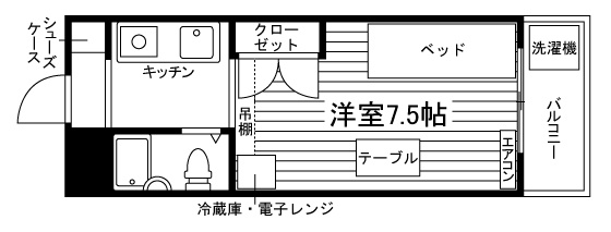 ヤングヴィレッジ三山木の間取り