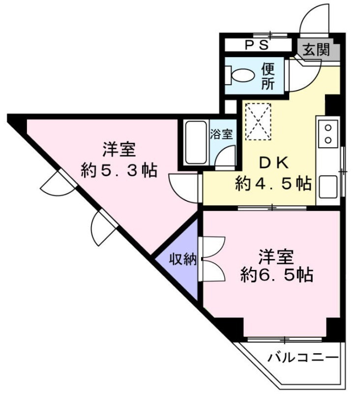 全室窓付きのオール洋室です。