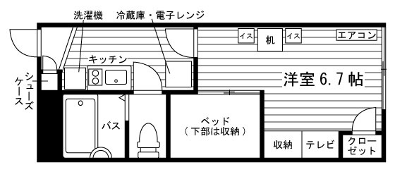 パーク柚ノ木の間取り