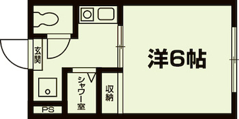 東楽ハイツの間取り|代表的な間取りです