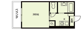 カームハウス堀川の間取り|代表的な間取りです