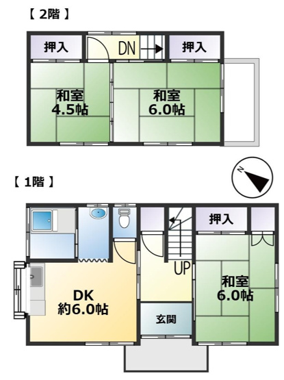 【間取り】 | 東金市台方　中古戸建