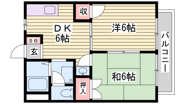 ハイツサンフラワーの間取り