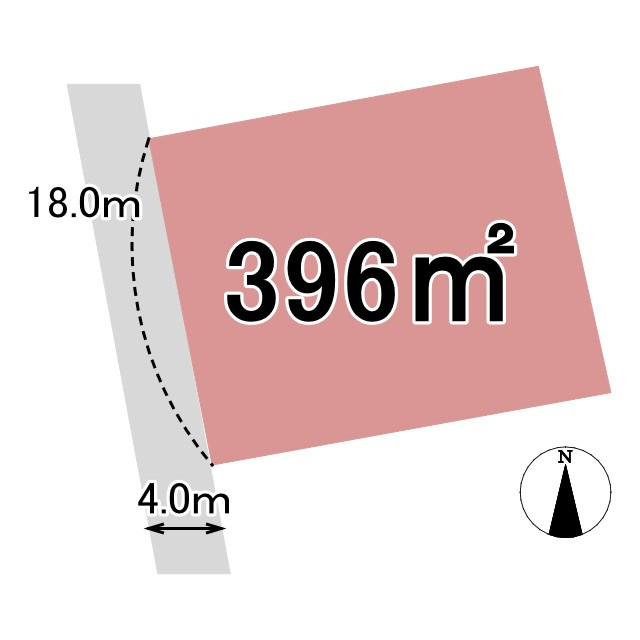 沼津市志下の売地の土地図|土地図です。