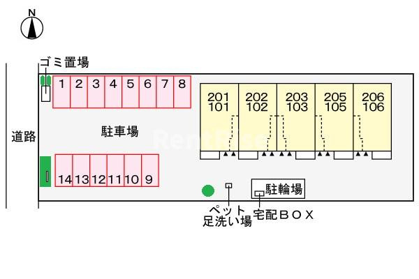 コスモフィールドの区画図|その他